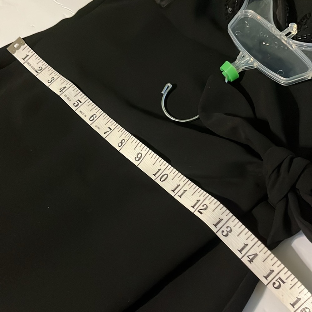 New Elegant Semi formal black dress • sleeveless beaded neckline - Picture 10 of 10